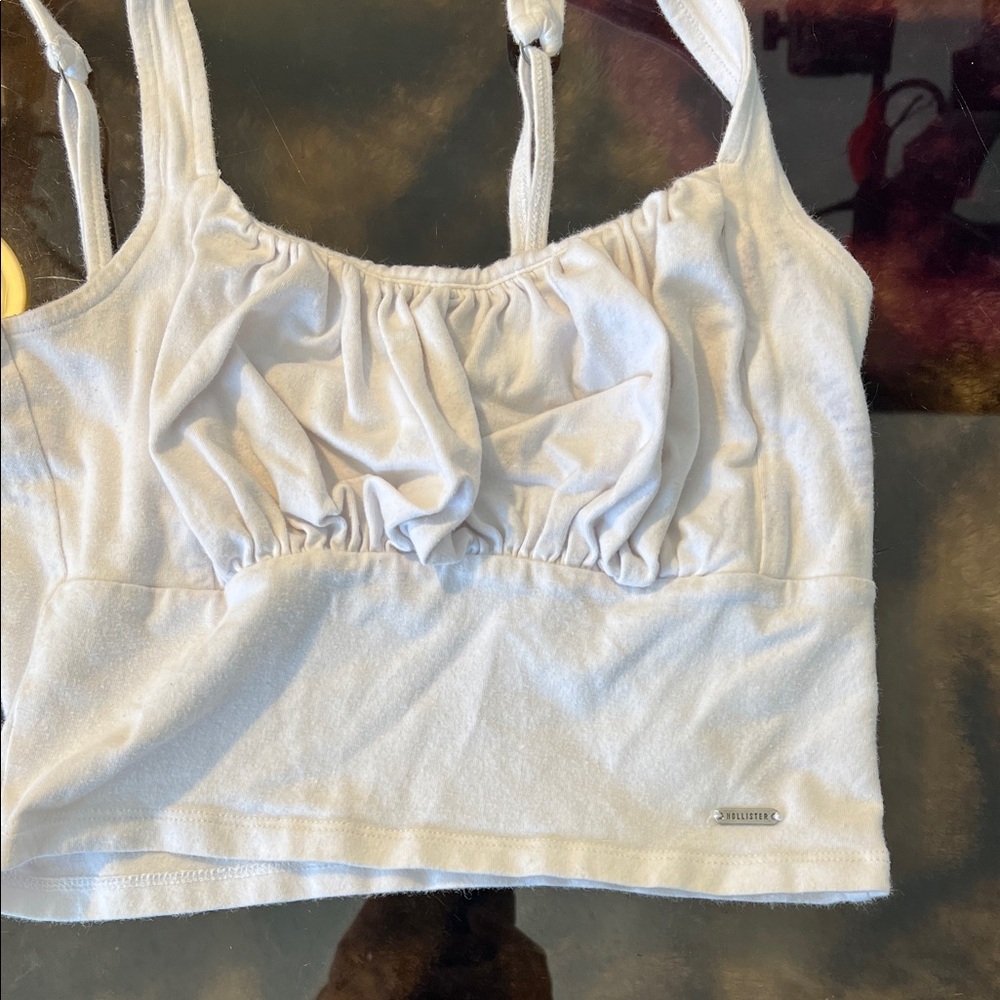Hollister White Crop Top